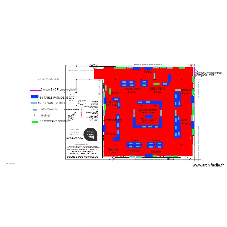 C&egrave;dre 2022. Plan de 