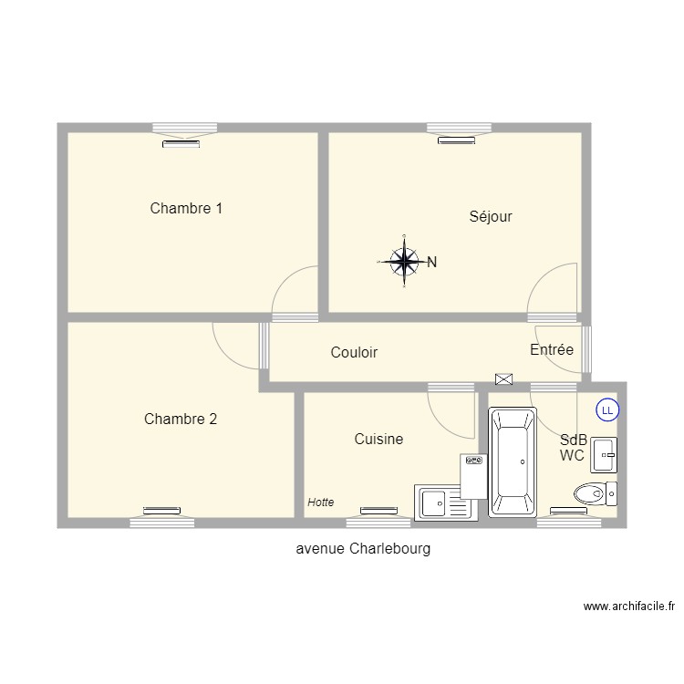 38 Charlebourg 203. Plan de 0 pièce et 0 m2