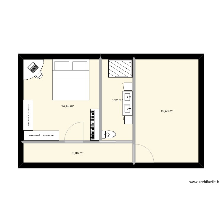Ext 2. Plan de 0 pièce et 0 m2