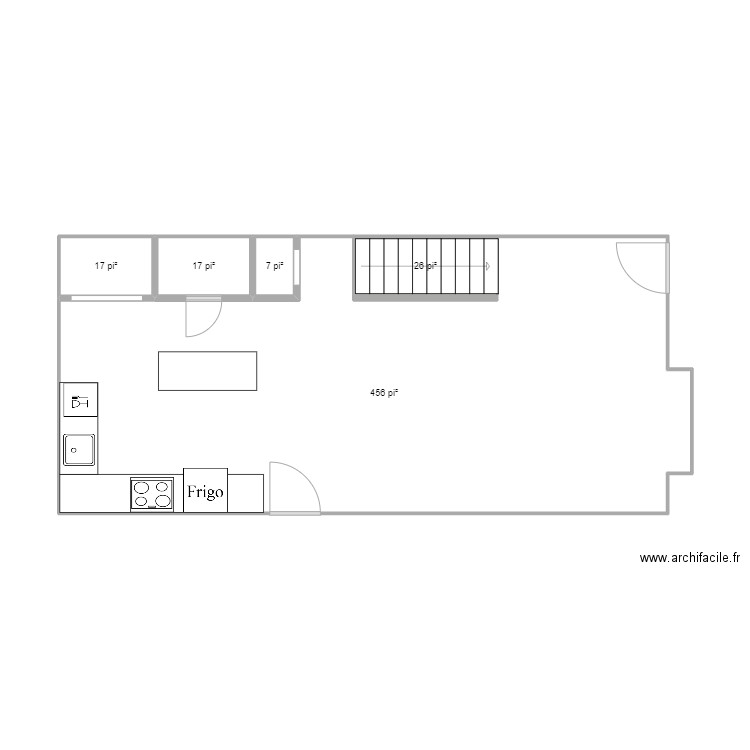 Rez de Chaussée. Plan de 0 pièce et 0 m2