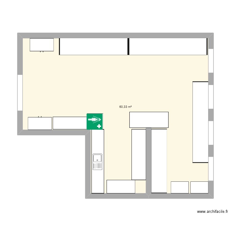 labo. Plan de 0 pièce et 0 m2