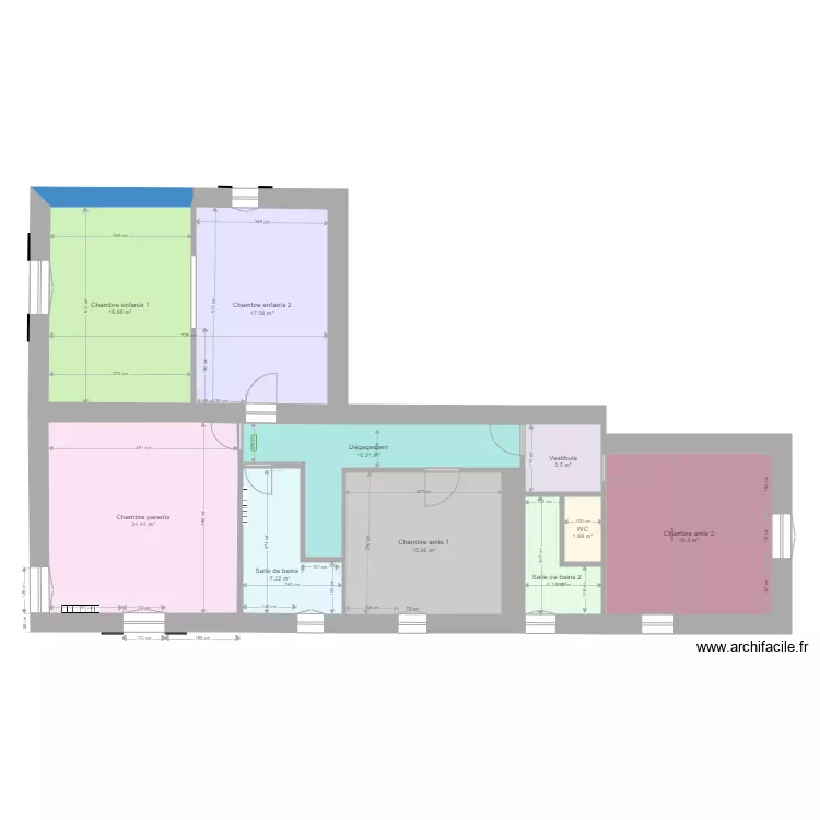 Ma&ccedil;onnerie. Plan de 