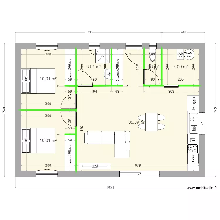 SCI PARADIS. Plan de 