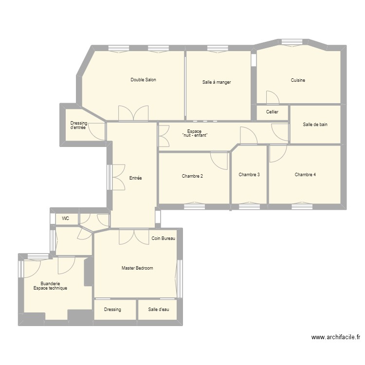 Plan muette nord. Plan de 0 pièce et 0 m2