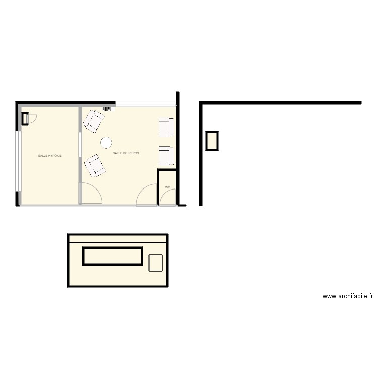 Montpellier hypoxie. Plan de 10 pièces et 75 m2