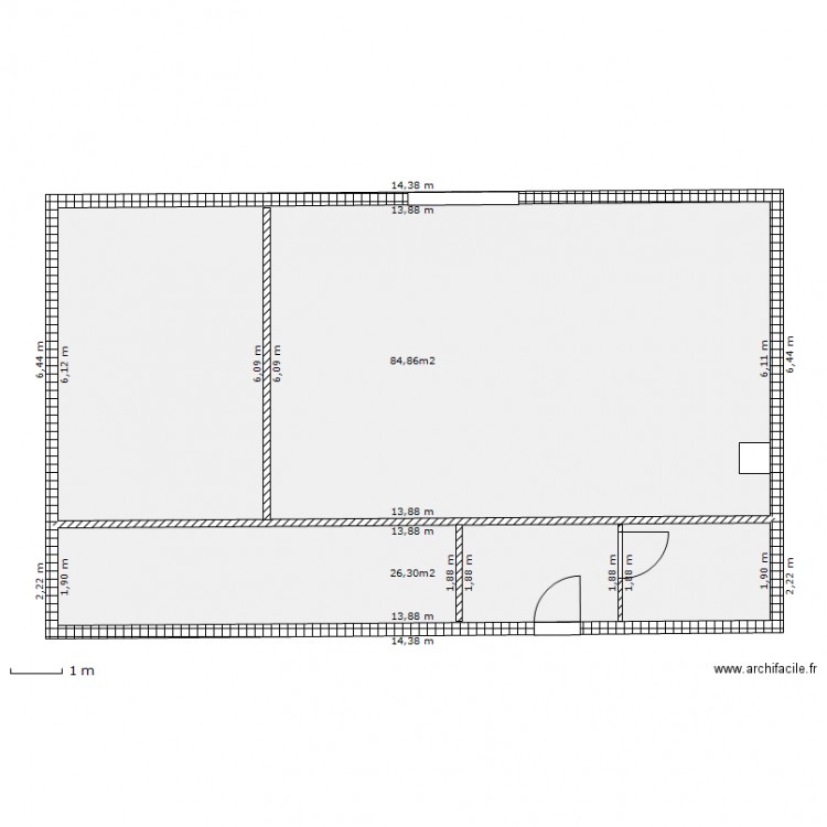 m eric . Plan de 0 pièce et 0 m2