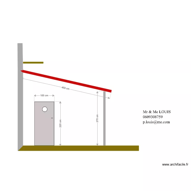 quentin chambre seule. Plan de 
