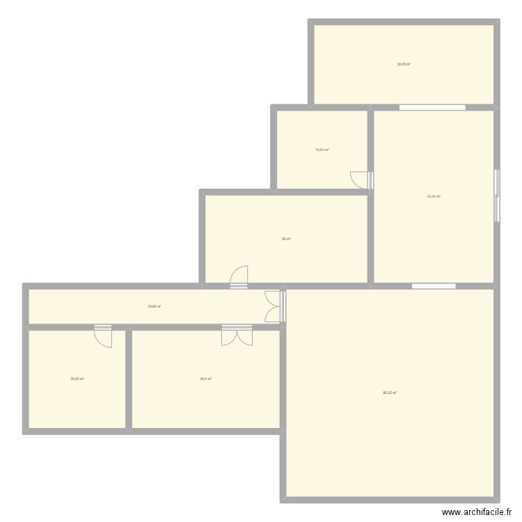 tets. Plan de 0 pièce et 0 m2