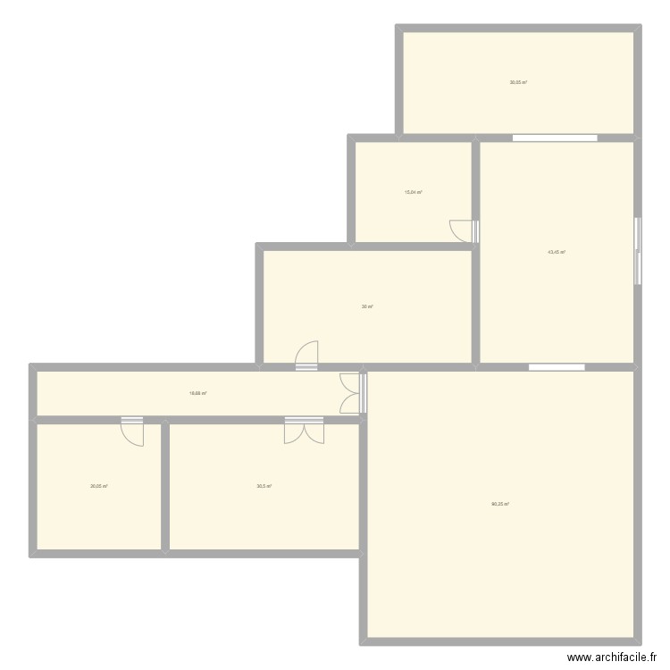 tets. Plan de 8 pièces et 278 m2