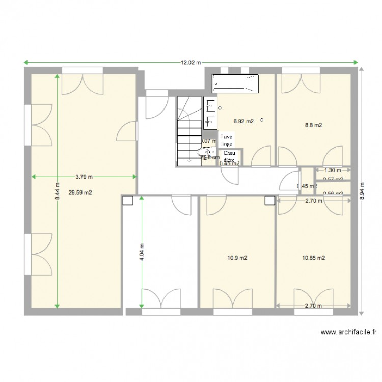 Bellande RdC Recompo sdb. Plan de 0 pièce et 0 m2