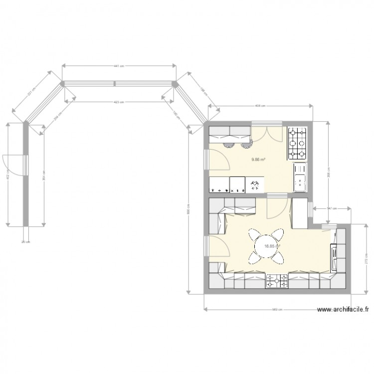 refonte cuisine Sta Isabel. Plan de 0 pièce et 0 m2