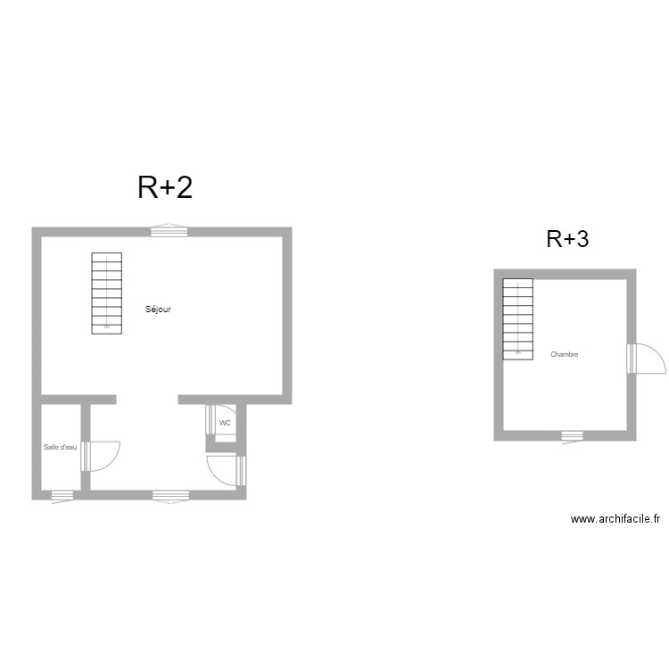 350600861. Plan de 4 pièces et 53 m2