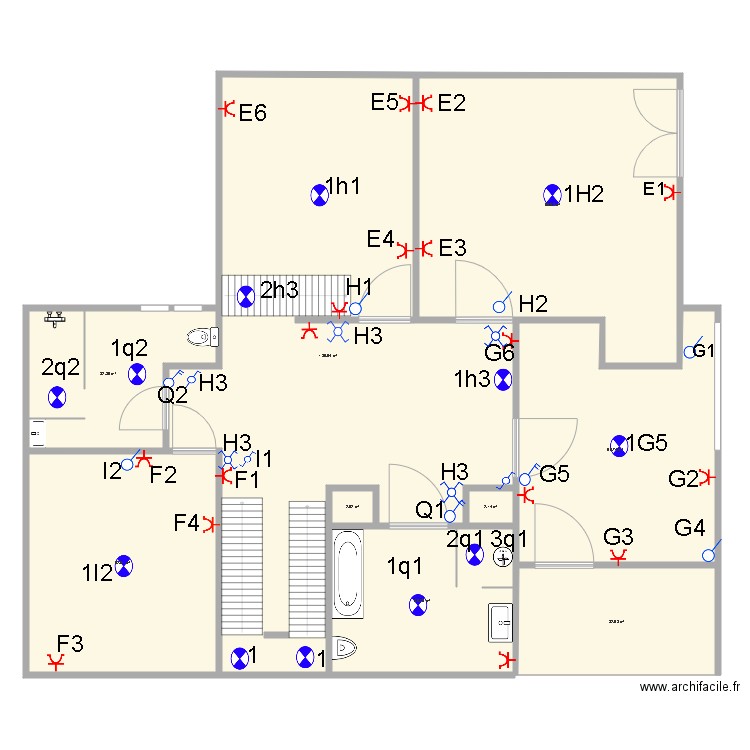 Vieux 1er etage. Plan de 0 pièce et 0 m2