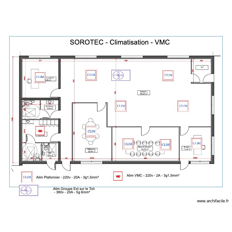 SOROTEC CLIM VMC. Plan de 0 pièce et 0 m2
