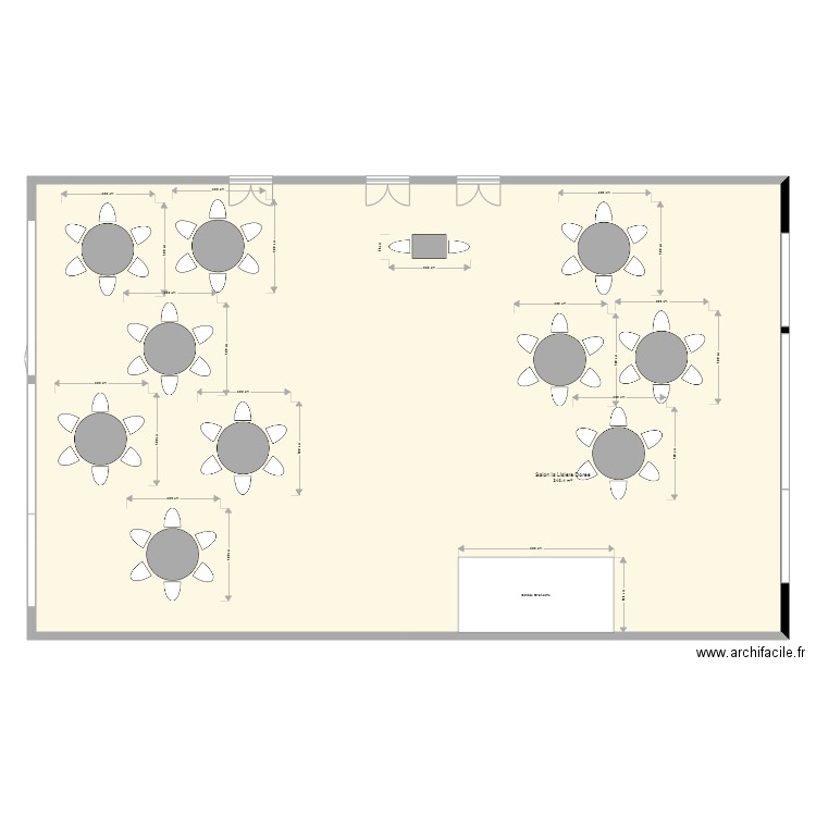 Salon La Lisiere Dorée Ste MESME version E. Plan de 0 pièce et 0 m2