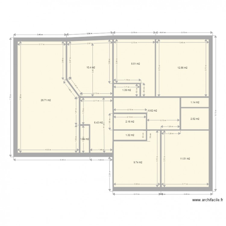 bersat bis. Plan de 0 pièce et 0 m2