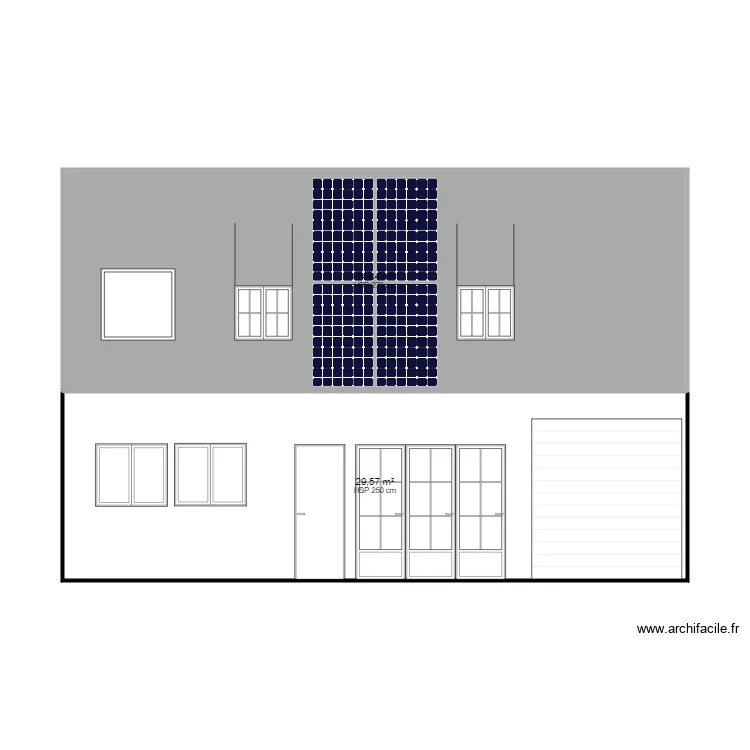 facade boissy. Plan de 
