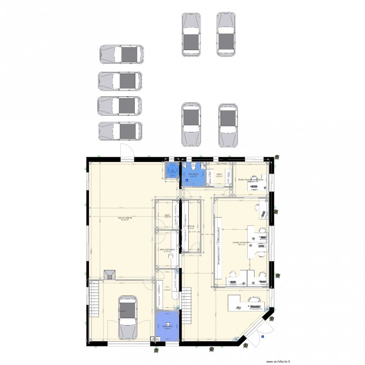 RDC version Réel. Plan de 0 pièce et 0 m2