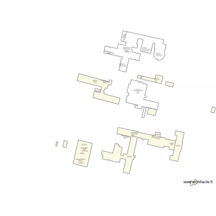 HOPITAL DE CORBIE 80 (27 875m² surface chauffée). Plan de HOPITAL DE CORBIE 80 (27 875m² surface chauffée). Plan de