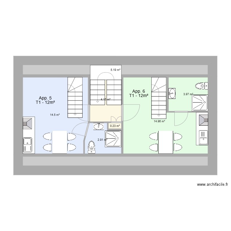 Nantes Etage 2a. Plan de 0 pièce et 0 m2