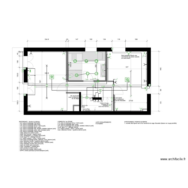 Etage 1 - final draft. Plan de 0 pièce et 0 m2