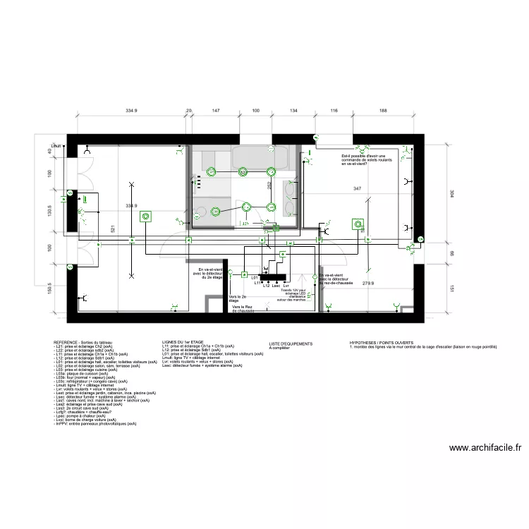 Etage 1 - final draft. Plan de 