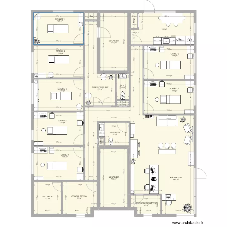 Nouvelle clinique 17 ao&ucirc;t 2022. Plan de 