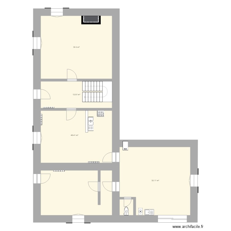 Plan maison élise 1er etage. Plan de 0 pièce et 0 m2