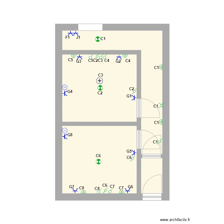 BLANKENBERG CHAMBRE. Plan de 0 pièce et 0 m2