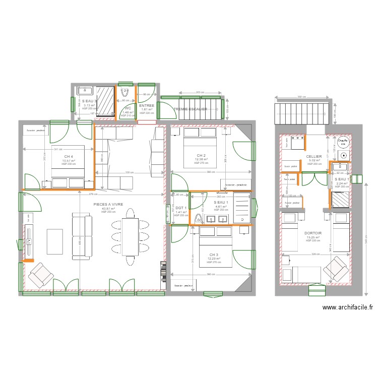 ENSOLEILLEE 2. Plan de 0 pièce et 0 m2