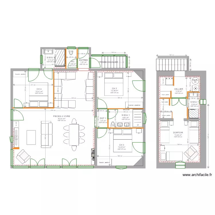 ENSOLEILLEE 2. Plan de 