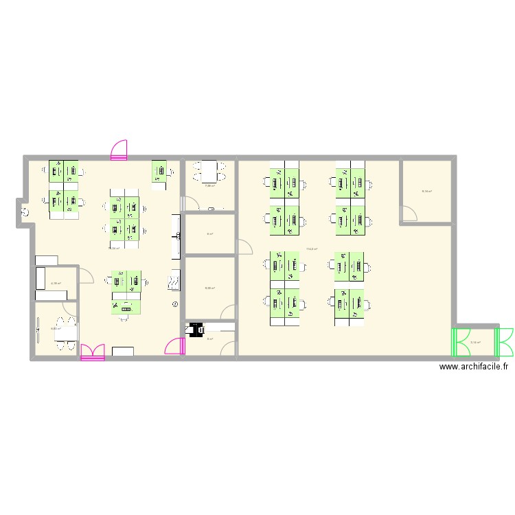 GQDM_Equipe_DEBUS. Plan de 10 pièces et 240 m2