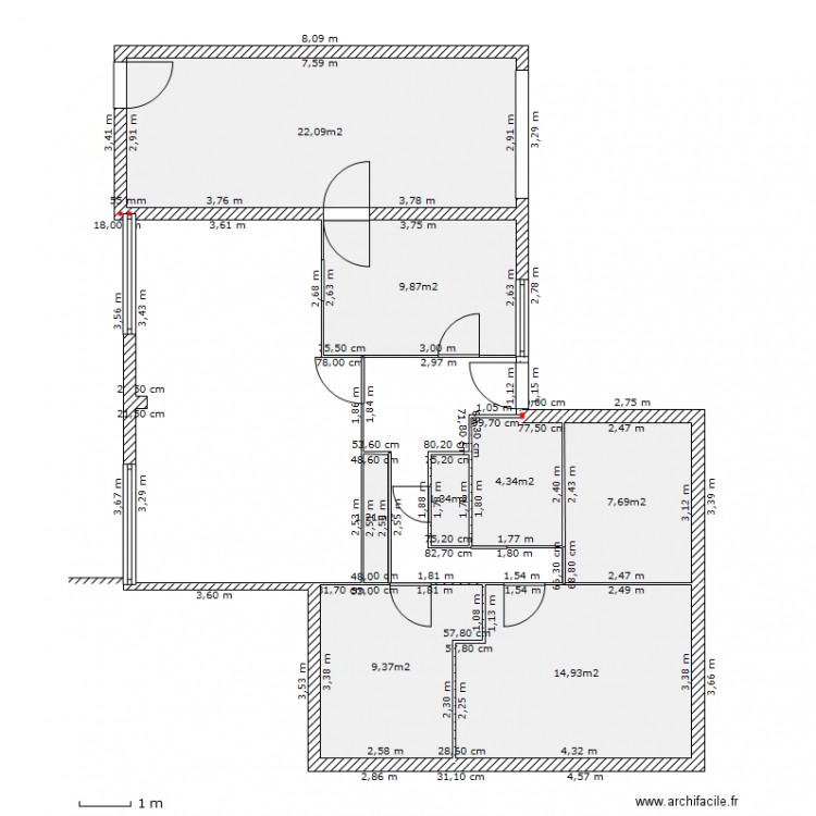 Maison. Plan de 0 pièce et 0 m2