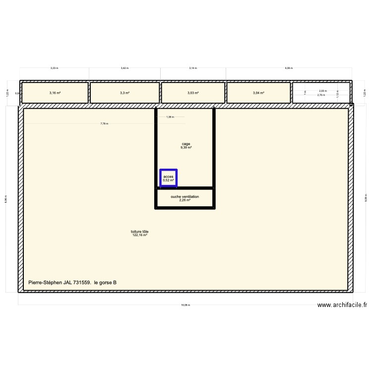 le gorse b . Plan de 0 pièce et 0 m2