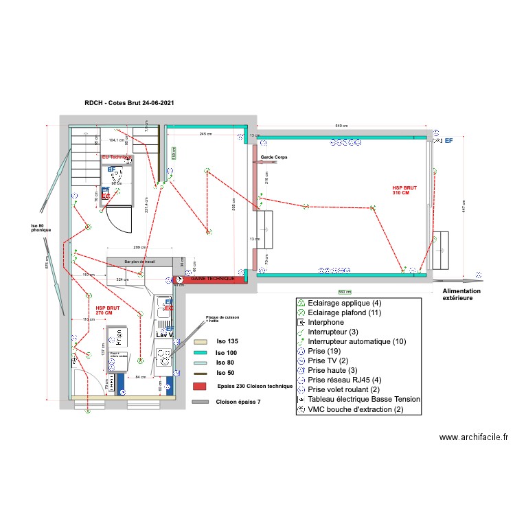 RDCH Courbevoie 24 06 2021. Plan de 0 pièce et 0 m2