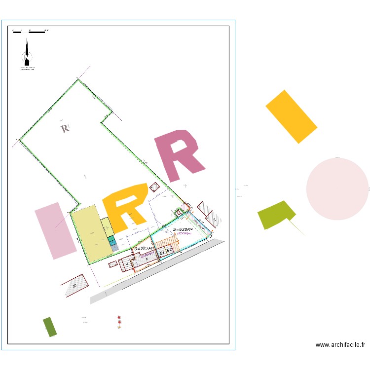 PLAN R. Plan de 0 pièce et 0 m2