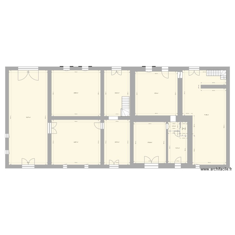 Plante de Joville RDC avec écurie et atelier. Plan de 0 pièce et 0 m2