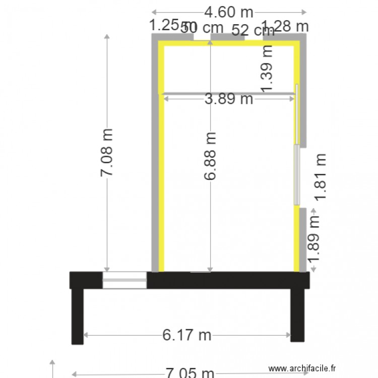 cotes batiment a construire . Plan de 0 pièce et 0 m2