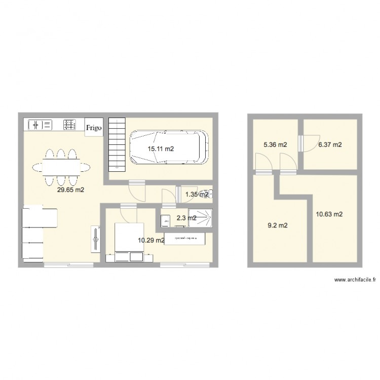 renovation grange. Plan de 0 pièce et 0 m2