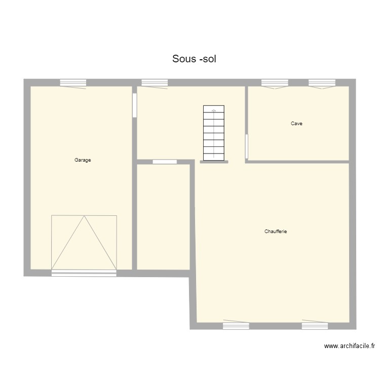 Croquis LEDUC Sous sol. Plan de 0 pièce et 0 m2