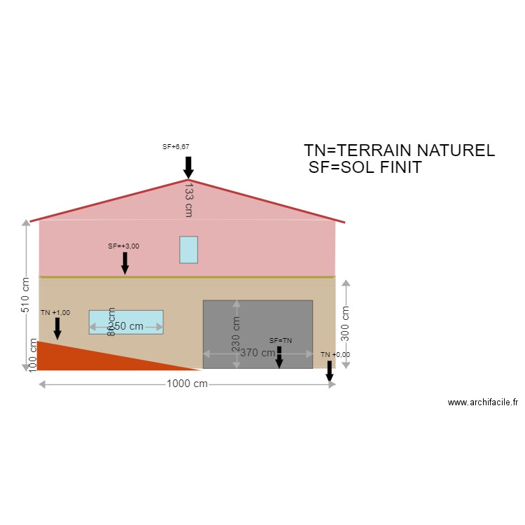 FACADE PROJET. Plan de 0 pièce et 0 m2