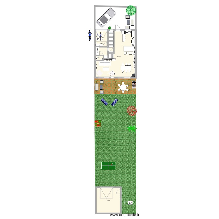 Epinette 6 grand. Plan de 4 pièces et 84 m2