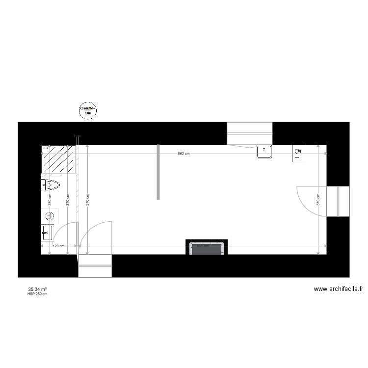 Petite Grange plomberie. Plan de 0 pièce et 0 m2