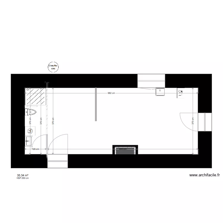 Petite Grange plomberie. Plan de 