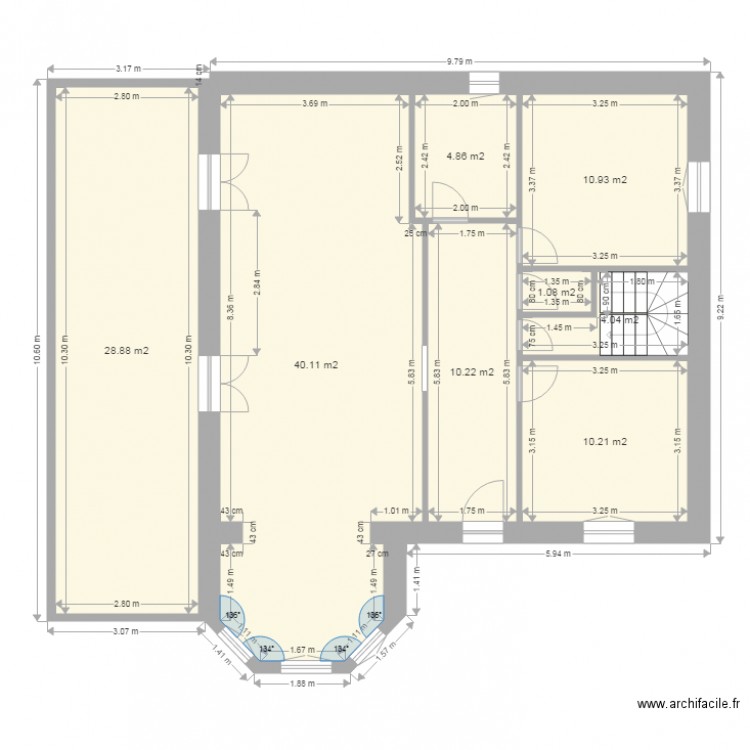CDG ETAGE ACTUEL. Plan de 0 pièce et 0 m2