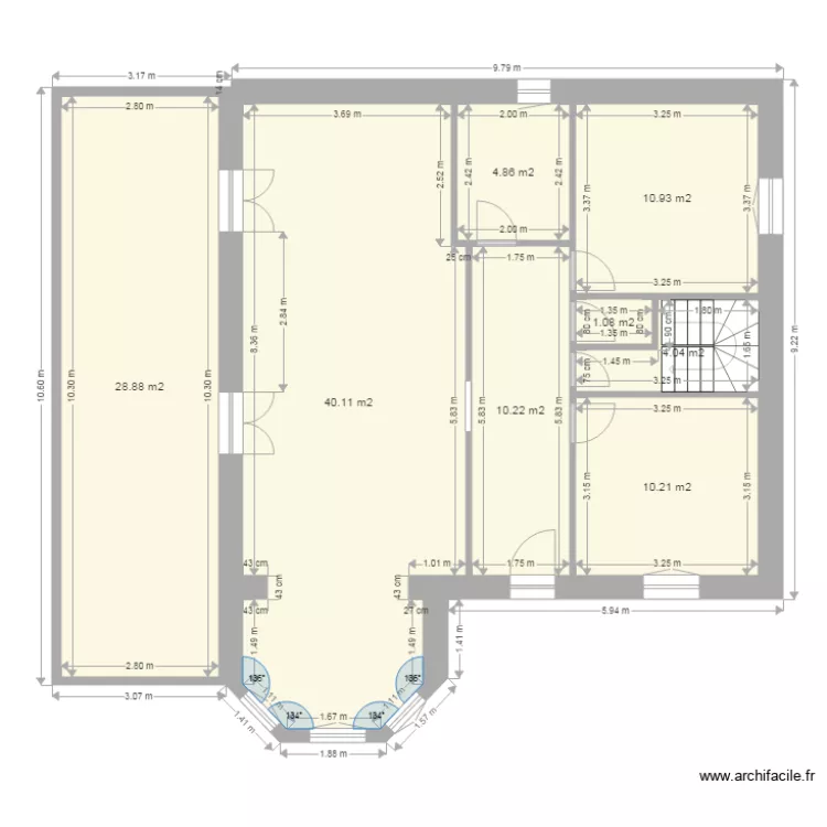 CDG ETAGE ACTUEL. Plan de 