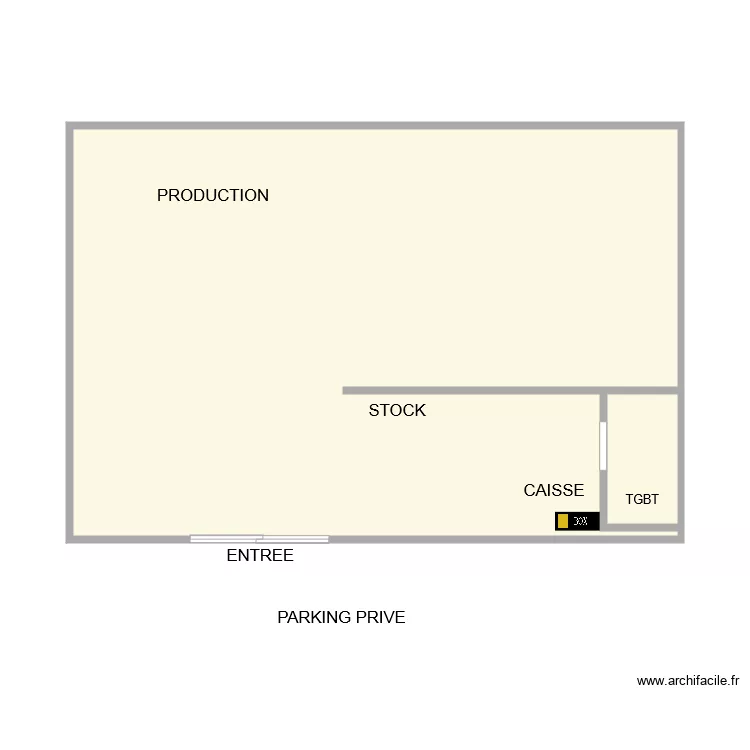 BRASSERIE LA MAURE BORMES. Plan de 
