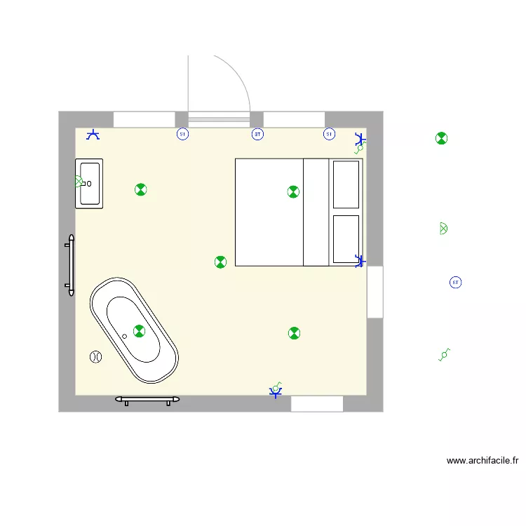 chanbre 04 aubade elec. Plan de 