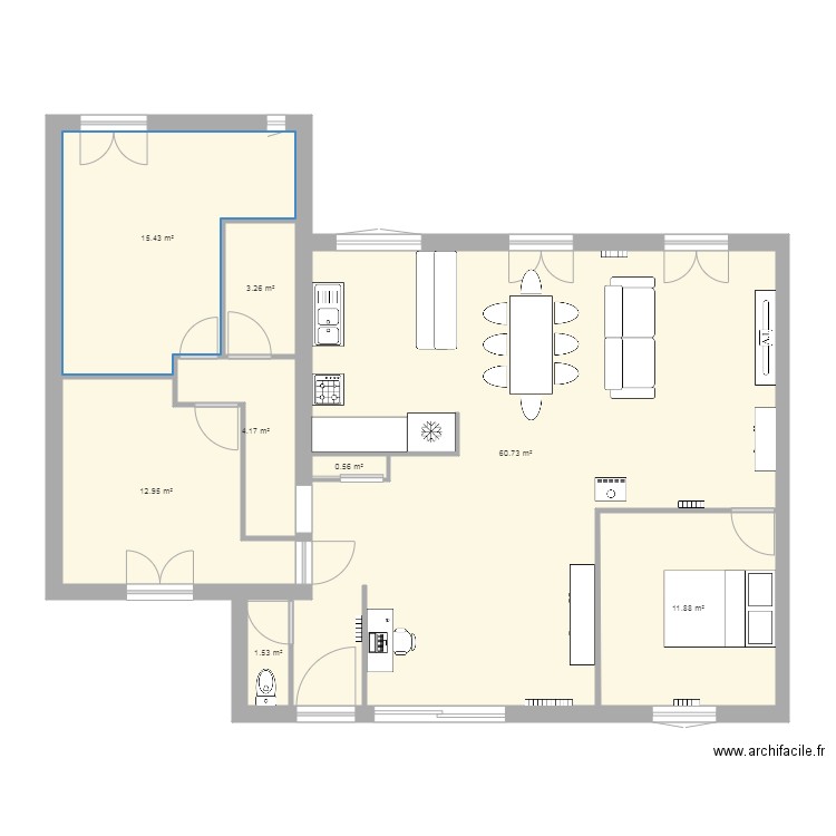 plan maison projet extension 3. Plan de 0 pièce et 0 m2