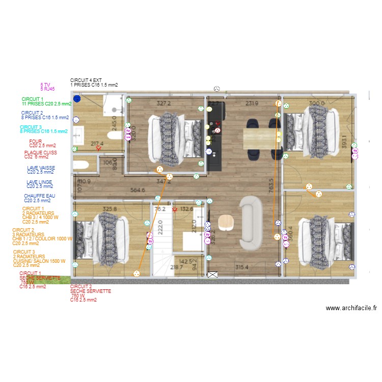 PLAN LOG RDC PRISE. Plan de 0 pièce et 0 m2